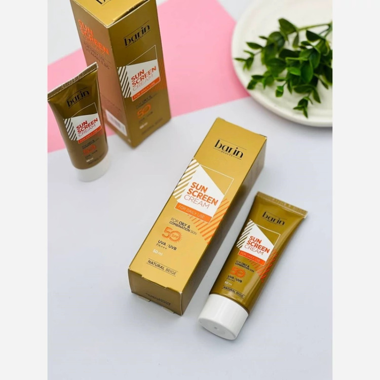 کرم ضد آفتاب رنگی بارین بیوتی SPF 50 مدل NB مناسب پوست های چرب و مختلط حجم 50 میلی لیتر