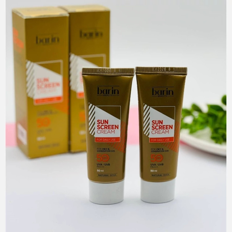 کرم ضد آفتاب رنگی بارین بیوتی SPF 50 مدل NB مناسب پوست های چرب و مختلط حجم 50 میلی لیتر