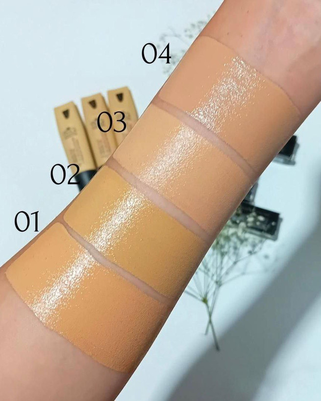 تست رنگ کرم پودر مات ویولا حاوی روغن آرگان و ویتامین C، ضدآب، SPF20، ۴ شماره رنگ، حجم ۴۵ میلیلیتر – فروشگاه کیوت گرام