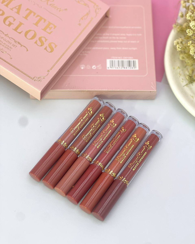 پک ۶ عددی رژ لب مایع مات دراگون رانی MATTE LIPGLOSS – فروشگاه کیوت گرام