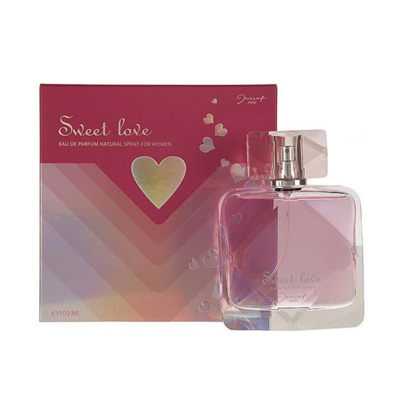 ادوپرفیوم زنانه ژک ساف مدل Sweet Love، رایحه شیرین و گلی، حجم ۱۰۰ میلیلیتر – فروشگاه کیوت گرام