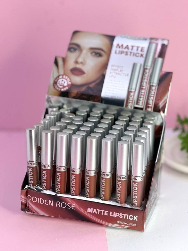 رژ لب مایع کویدن رز MATTE LIPSTICK | مجموعه ۴۸ عددی مات و سبک