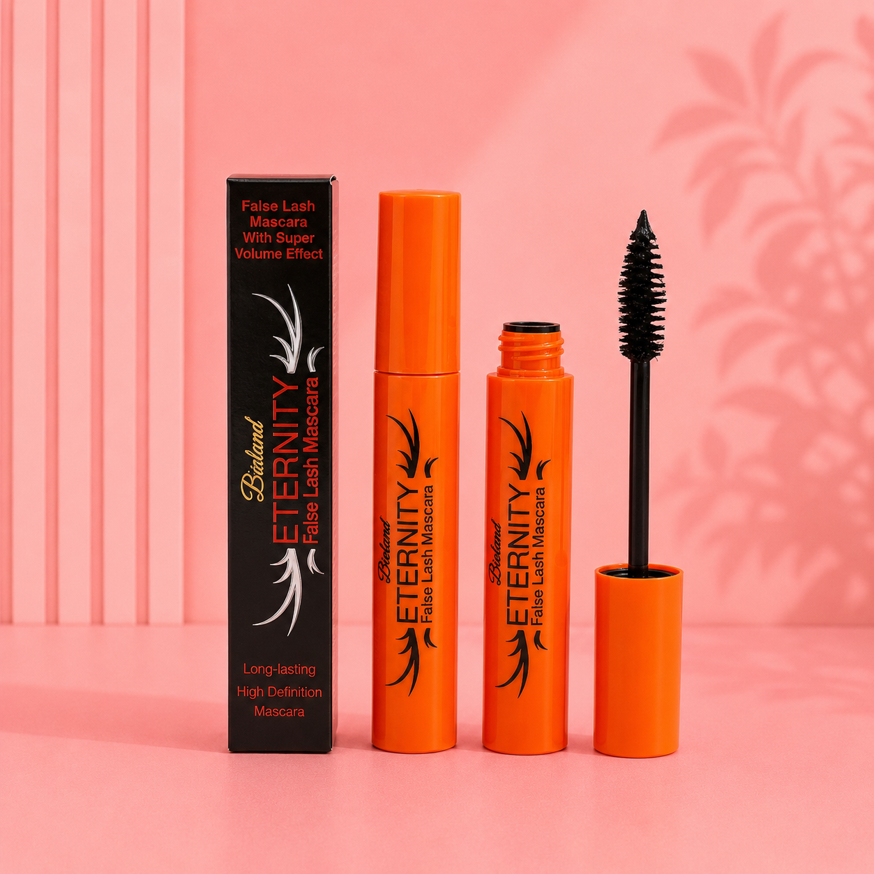 ریمل اترنیتی مدل False Lash حجم دهنده مژه با بسته بندی نارنجی