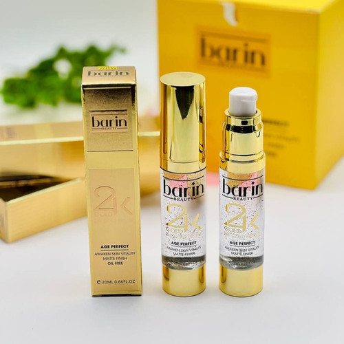 پرایمر مات کننده بارین بیوتی مدل 2K Golden حجم 20 میلی لیتر فاقد چربی